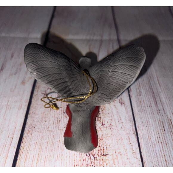 Silvestri Handcrafted Ceramic Bird Christmas Ornament Black Face Bird - Picture 6 of 9